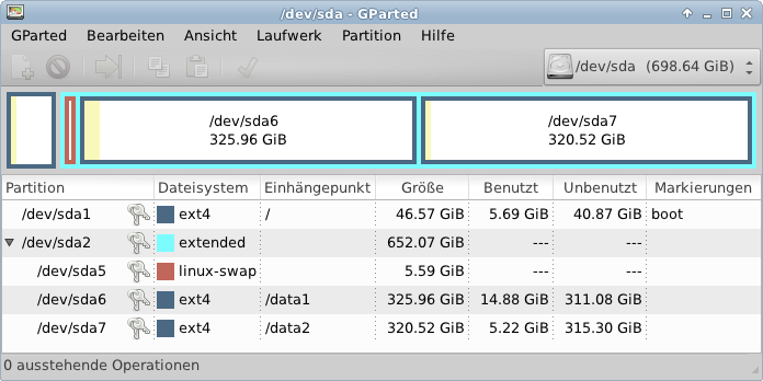 OSOP Server Partitions